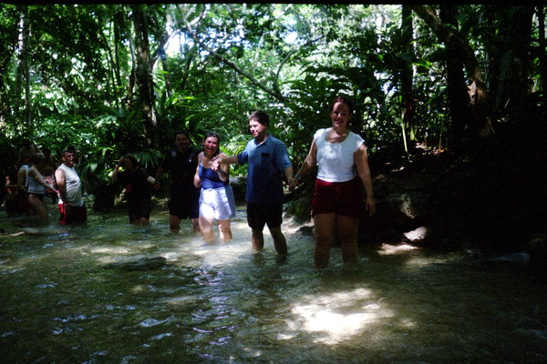 Dunns River Falls, Ocho Rios, Jamaica; Clarence, Katherine, Josh and Misty Dunns River Falls, Ocho Rios, Jamaica Clarence, Katherine, Josh and Misty