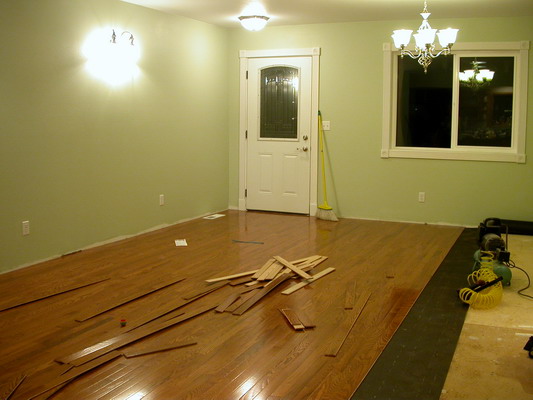 Hardwood Floor in Progress by Josh Poulson Hardwood Floor in Progress by Josh Poulson