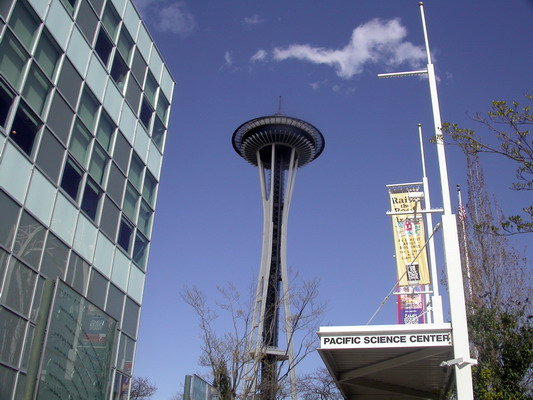 Space Needle from the Pacific Science Center by Josh Poulson Space Needle from the Pacific Science Center by Josh Poulson